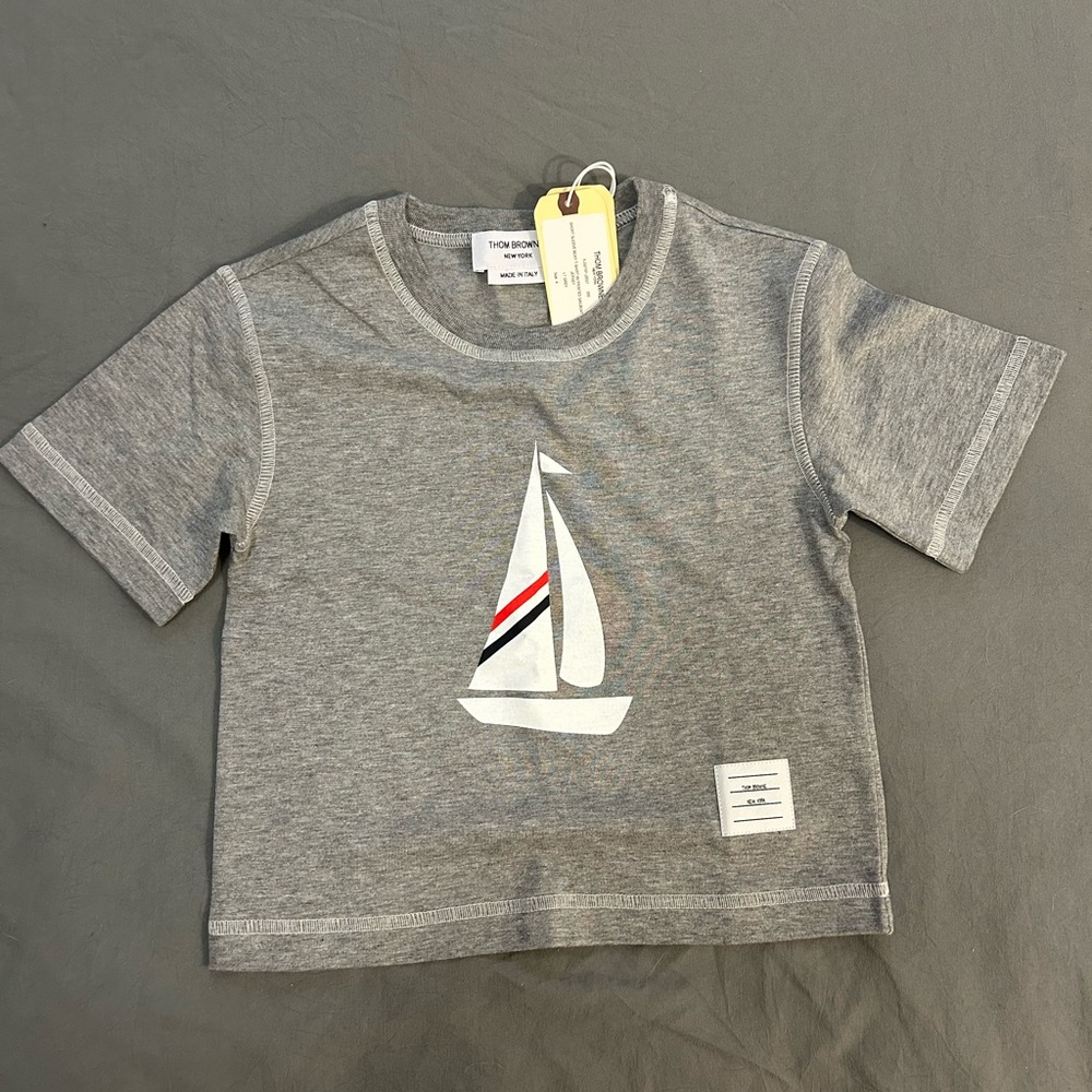 BNWT Thom Browne New York Boy Tshirt Size 3 Designer.